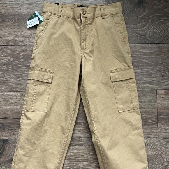 NWT RSQ Tan Beige Loose Leg Cargo Pants Size 12 NEW - Picture 2 of 10
